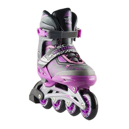 ROLKI NILS EXTREME NA0329 A regulowane 34-37 fioletowe M