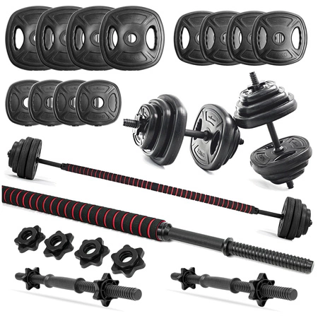 Sztanga V3 hantle 2x10 - zestaw 20 kg Pretorians