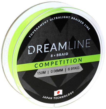PLECIONKA - DREAMLINE COMPETITION - 0.14mm/12.98kg/150m - FLUO ZIELONA - op.1szp.