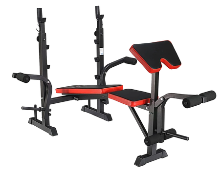 Ławka treningowa PH 2131 pod sztangę - stojaki, modlitewnik