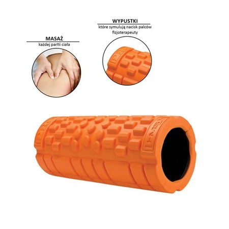 Wałek do masażu 33CM FS110 orange ROLLER FITNESS HMS