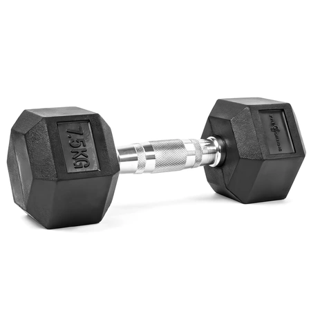 Hantla Hex 7,5kg ciężarek ogumowany