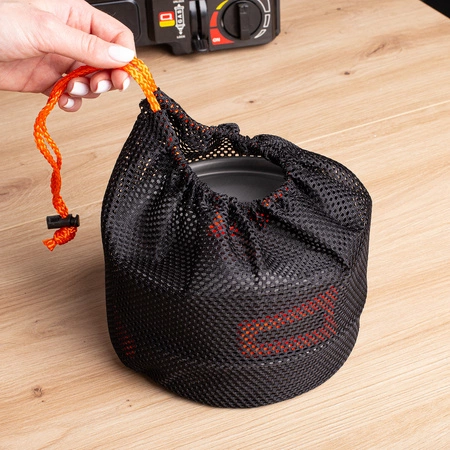 Zestaw garnków naczyń turystycznych na kemping ZG4-01 pomarańczowy