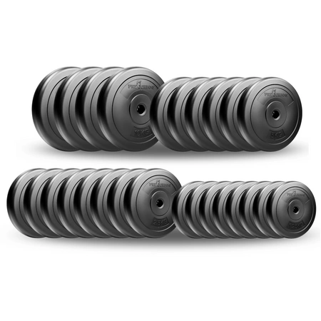 Zestaw do ćwiczeń siłowych 154kg. Siłownia domowa z ławką treningową TB1001, stojakami wolnostojącymi, sztangą / gryfem prostym 180 cm, lekko łamanym 120 cm, obciążeniem 100 kg i hantlami