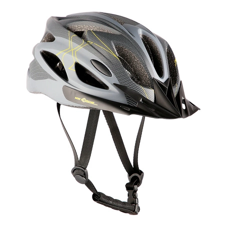 Kask ochronny do jazdy na rowerze rolkach szaro-czarny rozmiar L Nils Extreme MTW291