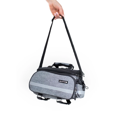 Torba rowerowa na bagażnik sakwa turystyczna 30l szara
