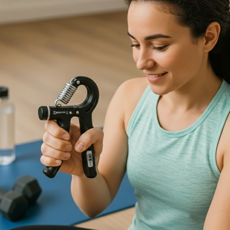 Ściskacz regulowany 5-60 kg do rąk z licznikiem SR2