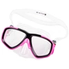 Okulary maska do nurkowania pływania snorkelingu różowe dla dzieci i młodzieży