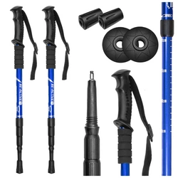 Kije trekkingowe do chodzenia kijki nordic walking niebieskie 2szt.