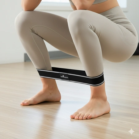 Guma mini band materiałowa oporowa M szara Pretorians