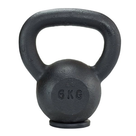 KETTLEBELL 6 KG ŻELIWNY KGP06 HMS PODSTAWA GUMOWA
