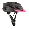 Kask ochronny do jazdy na rowerze rolkach czarno-różowy rozmiar M Nils Extreme MTW291