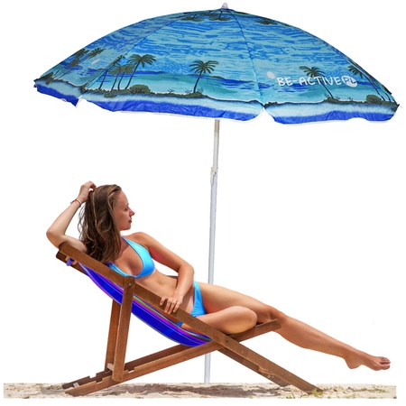Parasol plażowy ogrodowy składany na balkon 180cm Laguna