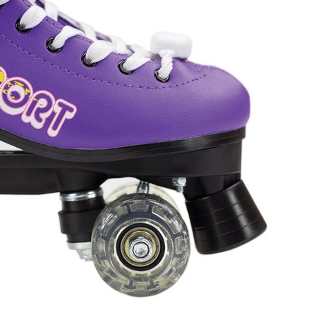 Wrotki NQ2202 świecące sznurówki i kółka rozmiar 39 Nils Extreme