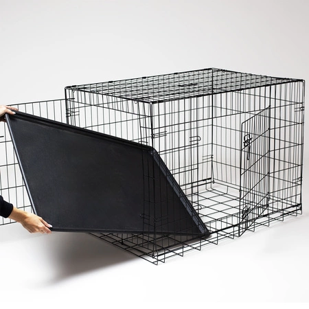 Klatka kennelowa metalowa XL dla psa i kota - składana