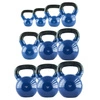 Kettlebell 6kg żeliwny pokryty winylem KNV06 blue hms