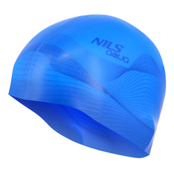 Czepek pływacki silikonowy niebieski F206 Nils Aqua