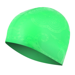 Czepek pływacki silikonowy zielony SE24 Spurt