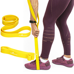 Guma fitness taśma 32mm 20-46kg żółta
