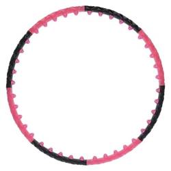 Hula hop masujący z magnesami 110cm hms HHP024 pink-black