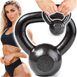 Kettlebell 4kg żeliwny BA-KCZ04 Pretorians