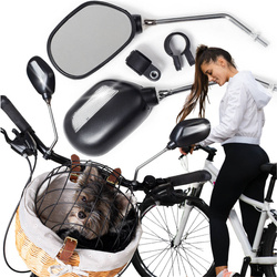 Lusterka rowerowe z odblaskami wsteczne 2 sztuki zestaw na rower kierownicę