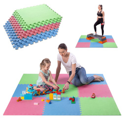 Mata puzzle MP10 green-blue-red 9 elementów One fitness