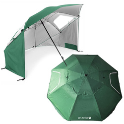 Parasol plażowy ogrodowy parawan namiot duży zielony