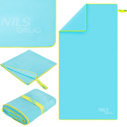 Ręcznik z mikrofibry szybkoschnący jasnoniebieski 140x70 cm NAR11 Nils Aqua