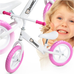 Rowerek biegowy 12 cali biały jeździk dla dziecka na prezent