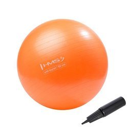 YB02 piłka gimnastyczna do ćwiczeń antiburst 55cm pomarańczowa+ pompka