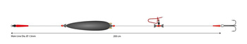 ZESTAW - SUMOWY - SET I - ADJUSTABLE COMBI RIG 10g/200cm/100kg - kotwica: 2/0 - op.1szt.