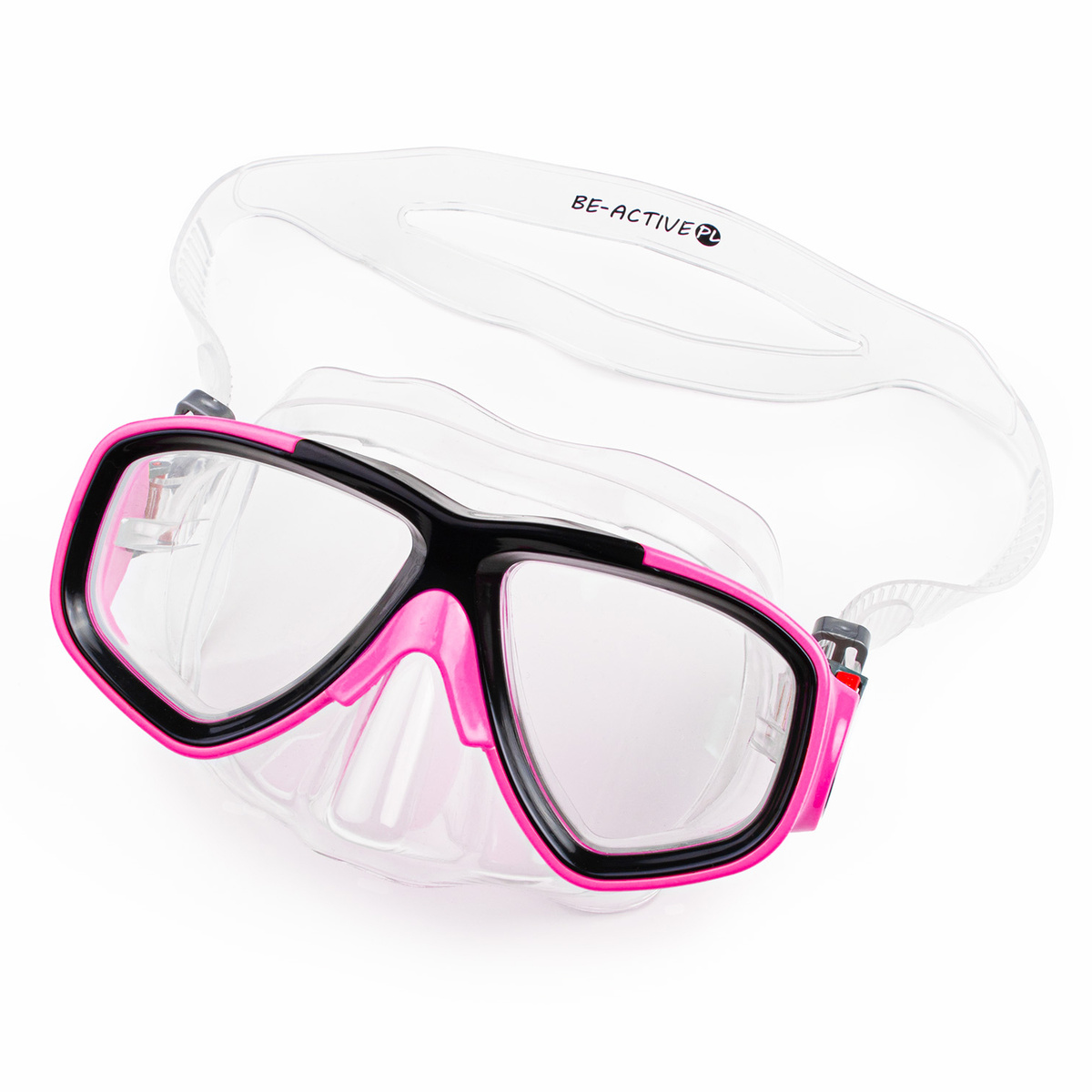 Okulary do nurkowania pływania snorkelingu różowe