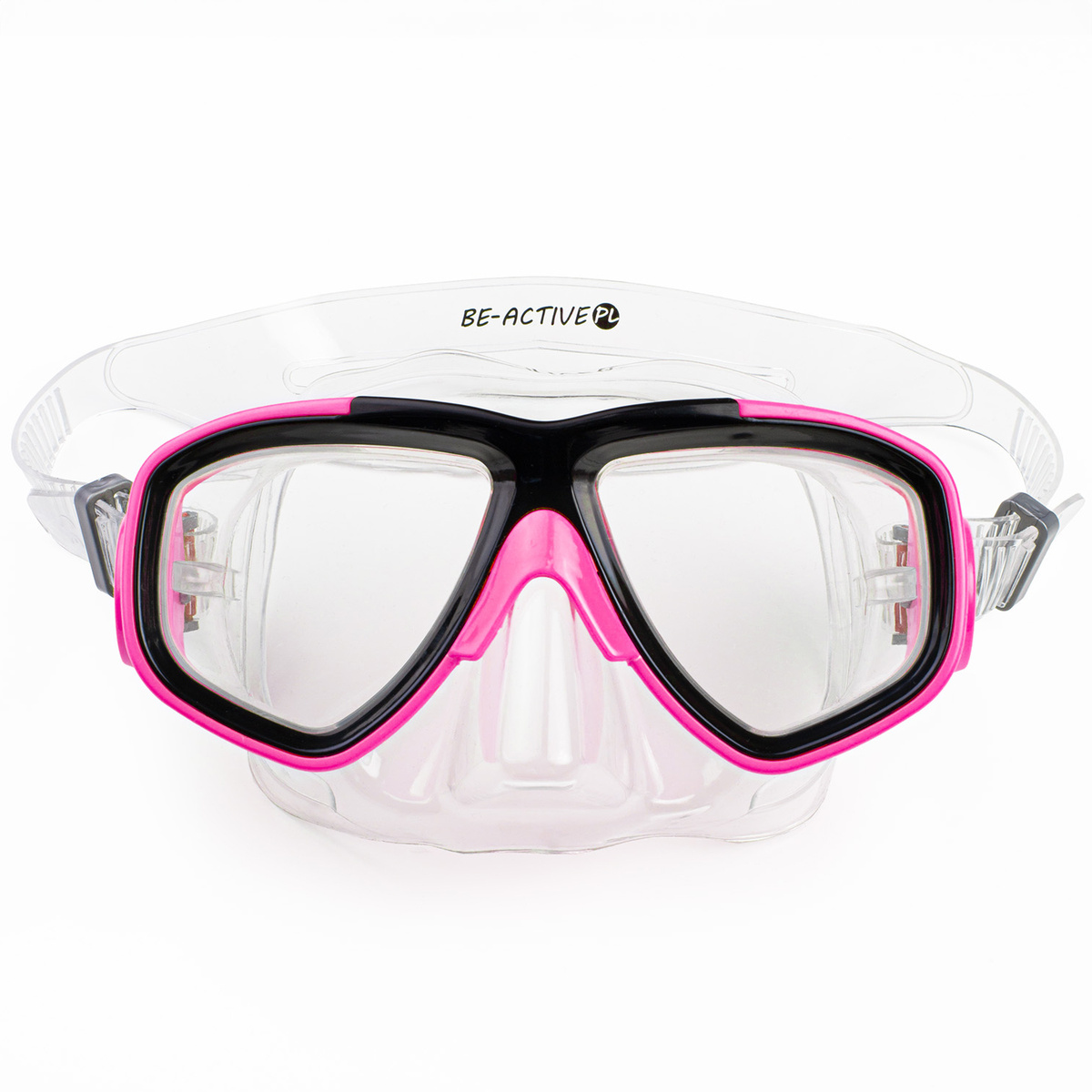 Okulary do nurkowania pływania snorkelingu różowe