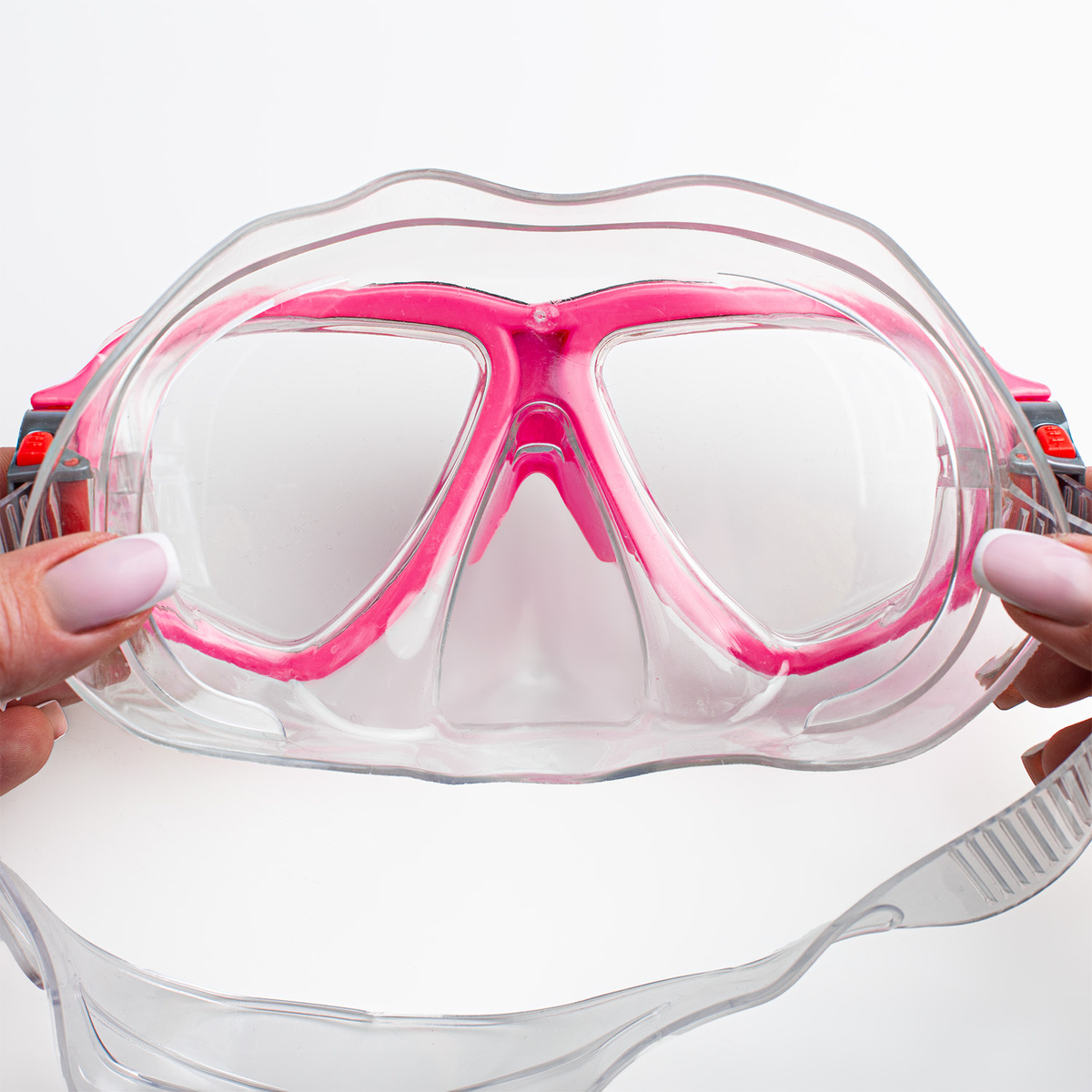 Okulary do nurkowania pływania snorkelingu różowe