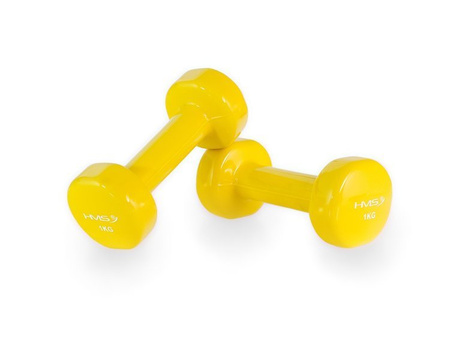 Ciężarek żeliwny 1 kg pokryty winylem HMS
