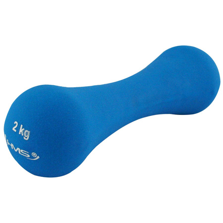 Ciężarek żeliwny 2kg pokryty neoprenem HMS