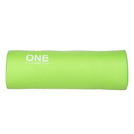 Gruba mata do ćwiczeń (1,5 cm) zielona One Fitness