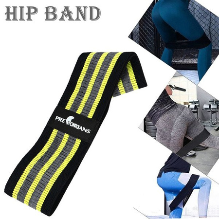 Guma hip band do ćwiczeń Pretorians żółta M