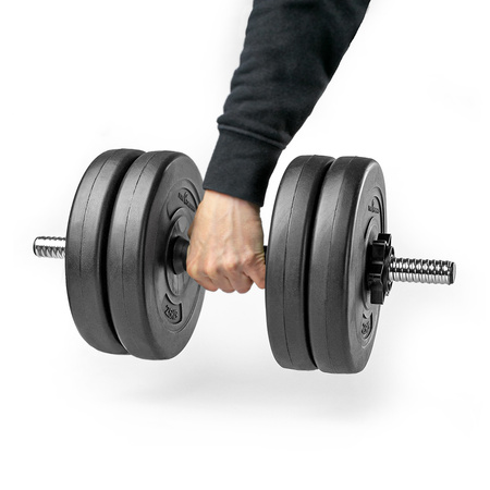 Hantel 10kg zestaw gryf obciążenia