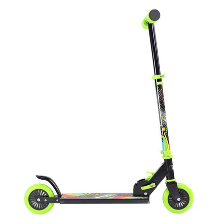 Hulajnoga Nils Extreme HC031 BLACK / GREEN KÓŁKA 200MM NA ŁOŻYSKACH