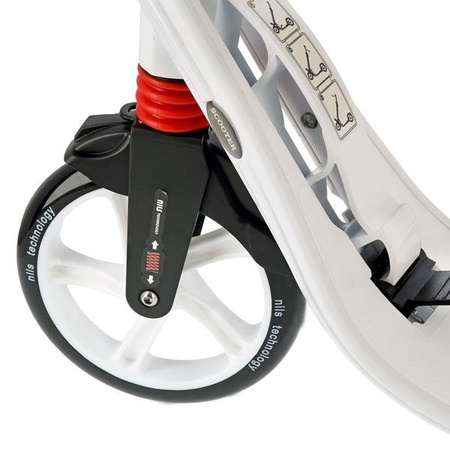 Hulajnoga QD202 white pu200mm nils extreme