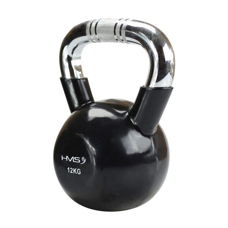 KETTLEBELL 12 KG ŻELIWNY KTC12 HMS CHROM RADEŁKOWANY