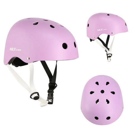 Kask fioletowy rozmiar S Nils Extreme MTW001