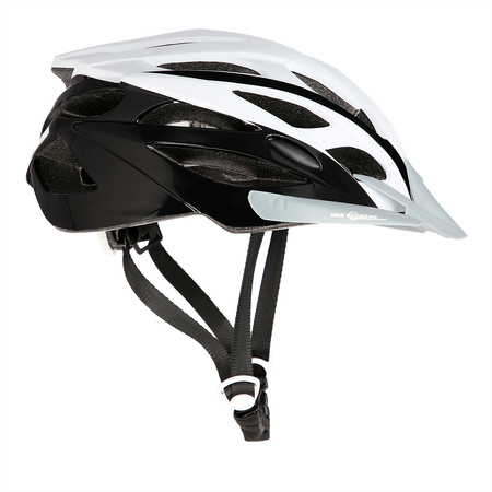 Kask na rower rolki biało-czarny rozmiar M Nils Extreme MTW210