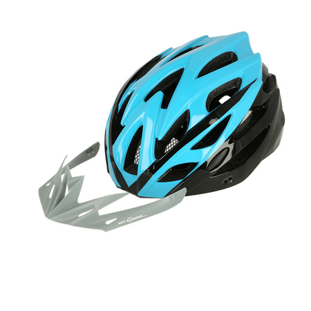 Kask na rower rolki niebiesko-czarny rozmiar S Nils Extreme MTW210