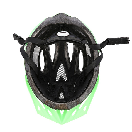 Kask na rower rolki szaro-zielony rozmiar M Nils Extreme MTW210