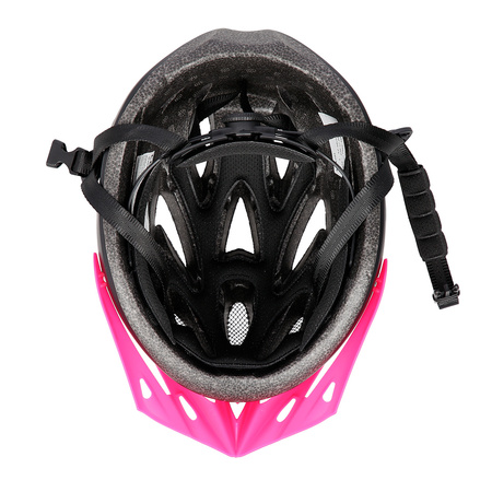 Kask ochronny do jazdy na rowerze rolkach czarno-różowy rozmiar S Nils Extreme MTW291