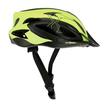 Kask ochronny do jazdy na rowerze rolkach czarno-żółty rozmiar M Nils Extreme MTW291