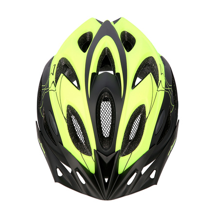 Kask ochronny do jazdy na rowerze rolkach czarno-żółty rozmiar M Nils Extreme MTW291